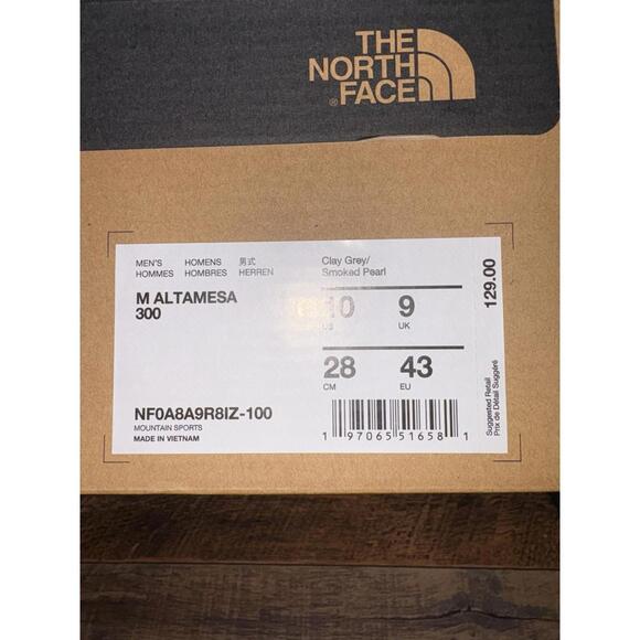 NORTH FACE Men's Altamesa 300 Hiking Shoe Size 10 Clay Grey/Smoked Pearl NIB - Picture 15 of 15